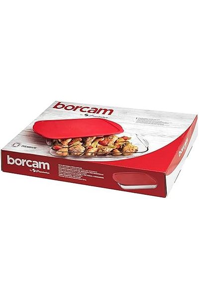 STOREMAX Bystoreby Borcam Rectangular Storage Container with Red Lid, 3.85 L Newdesing 646268
