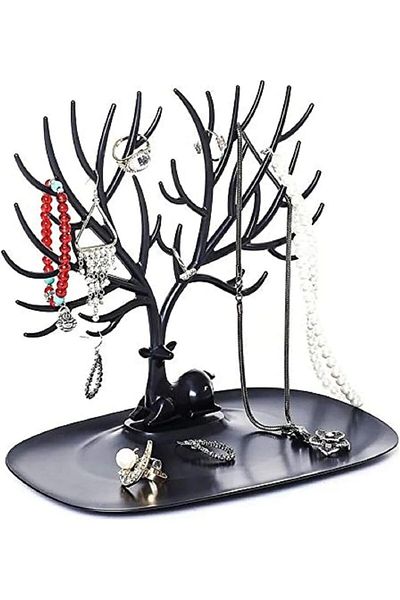 STOREMAX srhtDS Deer Design Βάση κοσμημάτων, Δαχτυλίδι, Σκουλαρίκια, Κρεμάστρα κολιέ, Κομψή οργάνωση κοσμημάτων