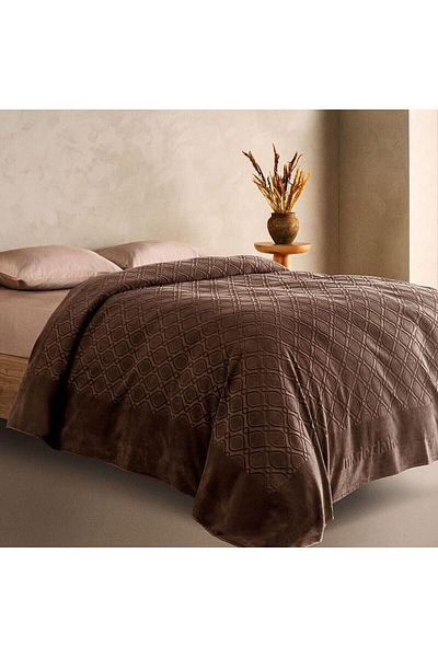 STOREMAX Jvnnastore Claire Agusto Double Bedspread Brown Mc060657 646268