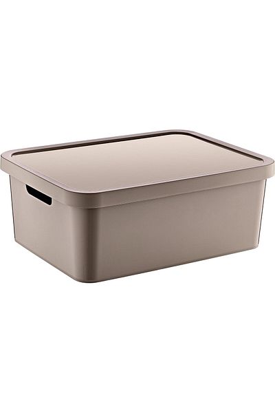 STOREMAX Bystoreby Stafi Multi-Purpose Box with Lid 4.5 Lt Beige Newdesing 646268