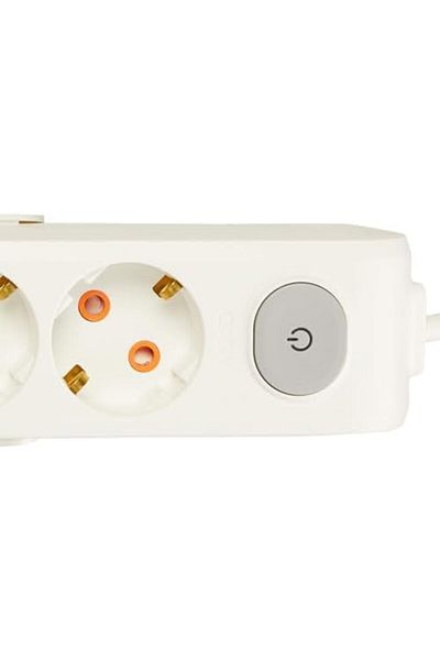 STOREMAX Bystoreby Multi-Let 3-Way Switch-Grounded Wired Plug 2m Socket Newdesing 646268