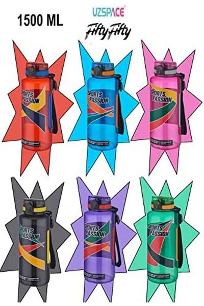 STOREMAX Ysstorex Sports Passion Mega Large Size 1500 ml Tritan Water Bottle Non-Slip Holding Feature Sta