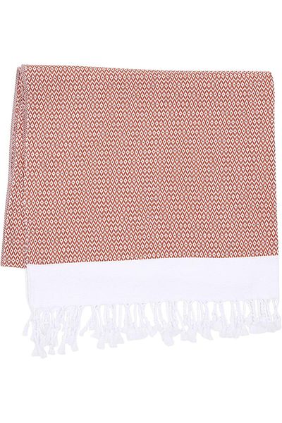 STOREMAX Ntwork Home Cotton Peshtemal, Beach and Pool Towel, Bath Towel (Brick Red) Art 108724