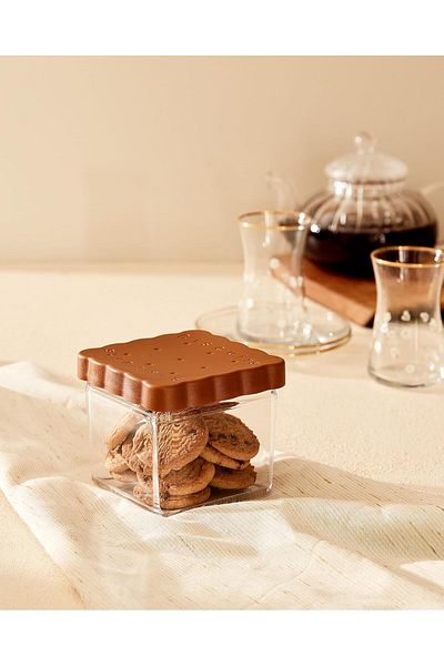 STOREMAX Bystoreby Coco Biscuit Storage Container, Brown, 500 ml Newdesing 646268