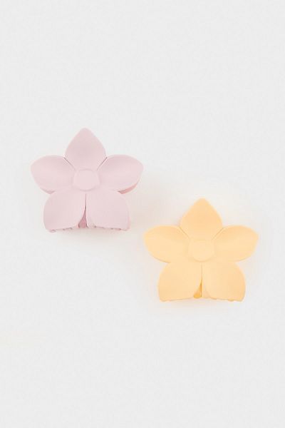 DeFacto Women's 2-Piece Flower Motif Latch Buckle E9537Axns