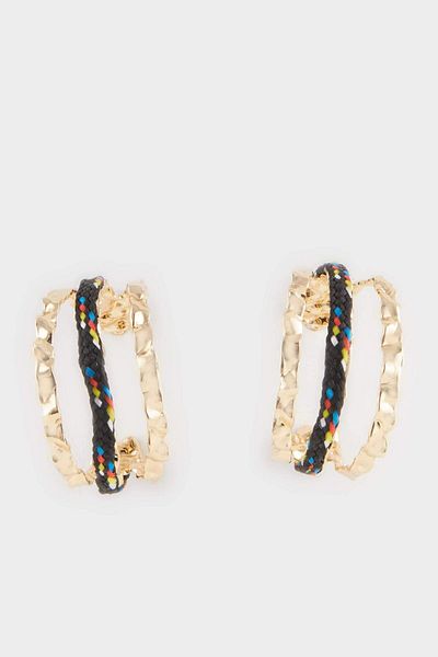 DeFacto Women's Gold Earrings F1114Axns
