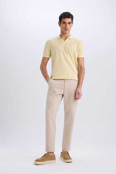 DeFacto Μπλουζάκι με κοντό μανίκι Polo Neck Regular Fit E2251ax25sm