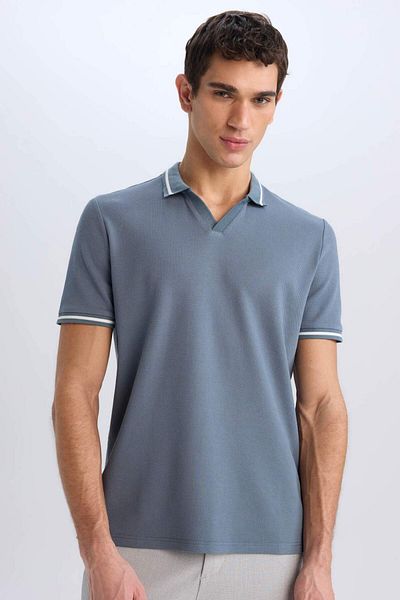 DeFacto Tricou polo cu mânecă scurtă, cu croială normală, E2251AX25SM