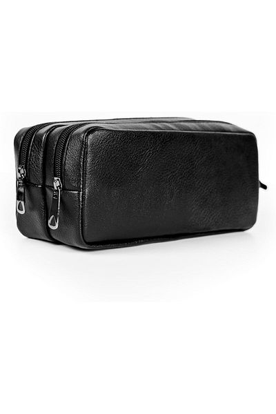 STOREMAX Ntwork Project Faux Leather Double Eyed Pencil Case - Makeup Bag Art 1087243