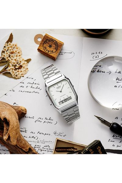 Casio ساعة عتيقة AQ-230A-7AMQYDF