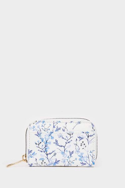 DeFacto Women's Floral Faux Leather Coin Purse E5471Axns
