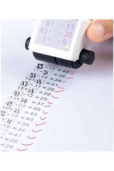 STOREMAX Addition Subtraction Roller, Preschool Addition Subtraction Matema with Refillable Ink