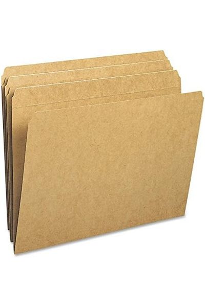 STOREMAX Lvnmblya File Folder, Reinforced Straight Cut Tab, Letter Size, Kraft, 100 Per Box