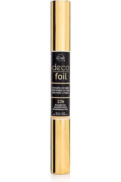 STOREMAX Muartshop Thermoweb Deco Folie Transfer Table 31.8 cm X25'Roll, Gold, 33.02 X 5.08 X 5.08 cm 871
