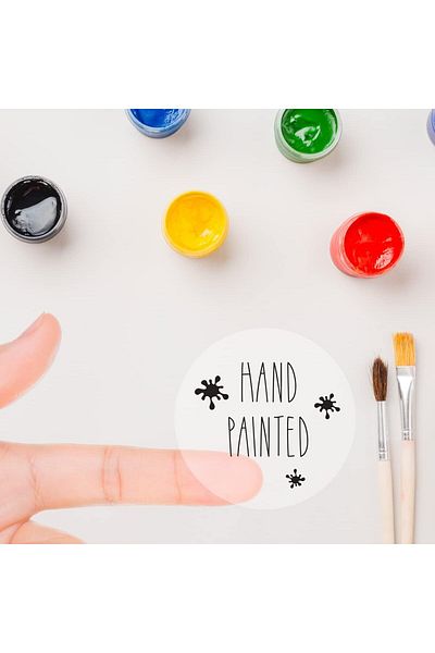 STOREMAX Muartshop Transparent Sticker, Hand Painted 2 Sheets 871301