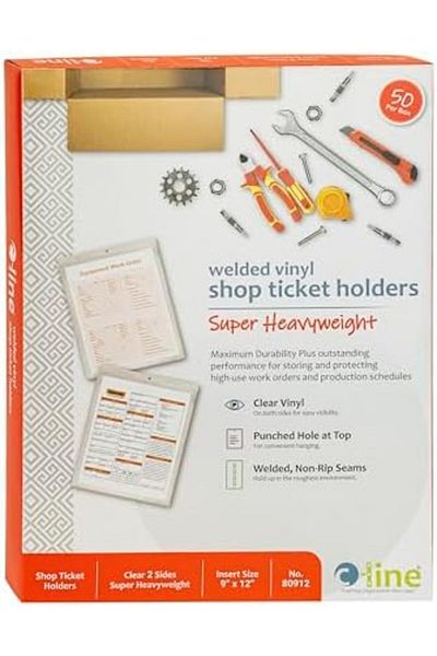 STOREMAX Lvnmblya Shop Ticket Holder, Two Sides Transparent, 9 X 12, 50/Bx Shop Deesing 224120