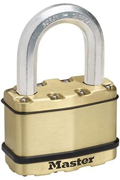STOREMAX Bystoreby Lock Excel Laminated Steel 64 Mmasma Lock, Brass Newdesing 646268