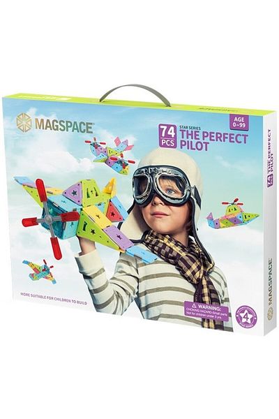 Magspace Set de constructie magnetic Magspace - The perfect pilot