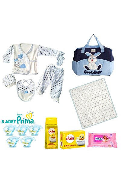 bebegen Mavi 15 Parça Doğum Seti