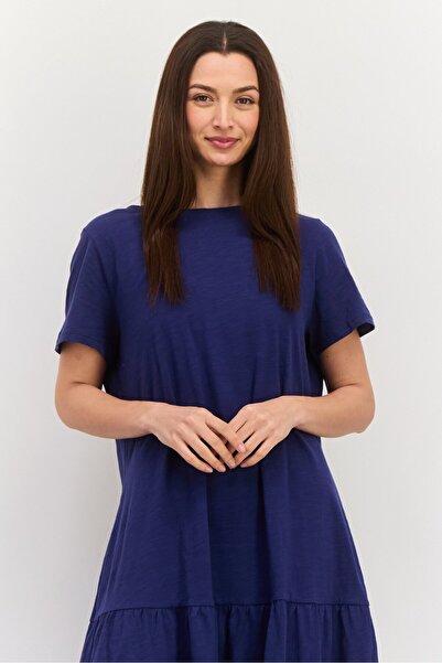 Tchibo Women Plain Mini Dress, Blue