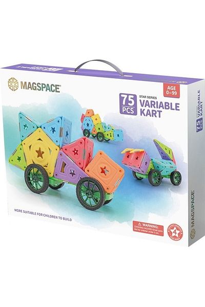 Magspace Set de constructie magnetic Magspace - Variable kart