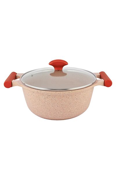 Prestige Essentials Granite 7 Piece Non-Stick Cast Aluminium Cookware sets - Pink