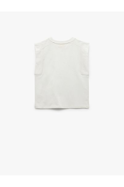 Koton Cotton Sleeveless Crew Neck Basic T-Shirt