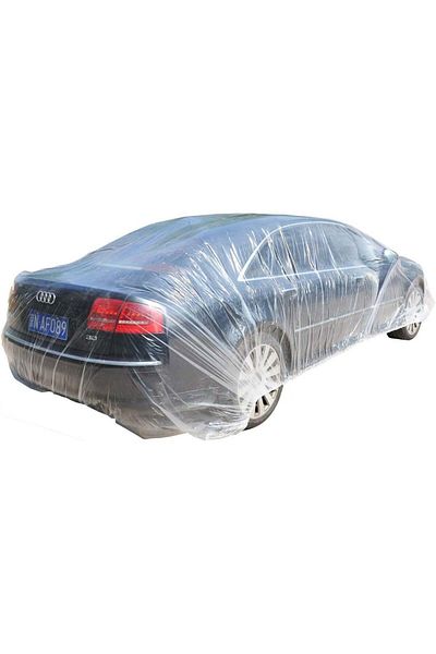 TopSoon Car Cover With Elastic Band, Plastic, Transparent, 670 X 366 Cm