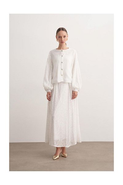 FUSHYA Buttoned Guipure Detailed Double Suit