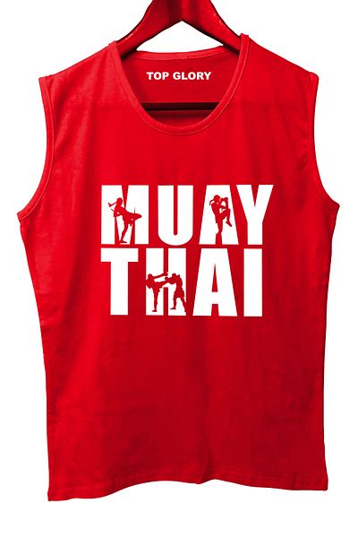TOP GLORY Muay Thai Sleeveless Athlete T-Shirt Tank Top Athlete Fitness Athlete