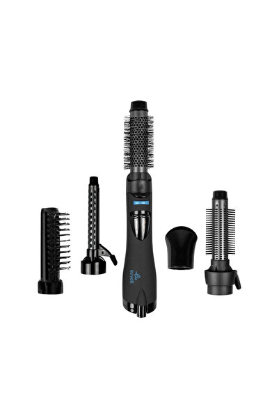 evvoli Multiple Hair Straightener Curler Brush 6In1, Cool Shot, Ions Jet, 120...