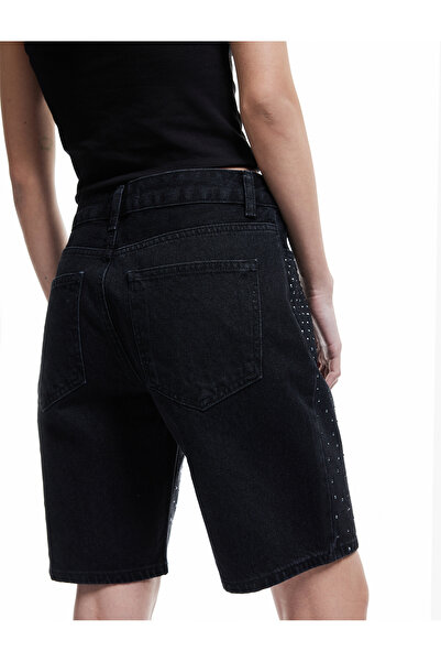 Koton Kadın Kot&Kanvas Şort 5SAL40289MD SİYAH