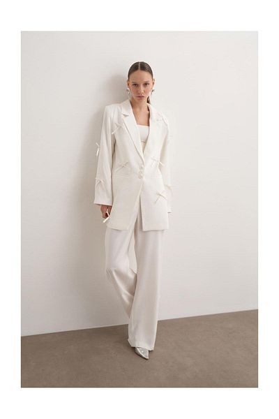 FUSHYA Bow Detailed Blazer Suit
