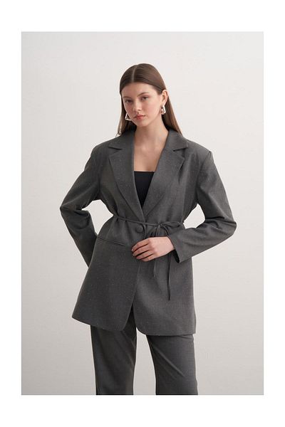 FUSHYA Σετ με παγιέτες με λεπτομέρειες Blazer
