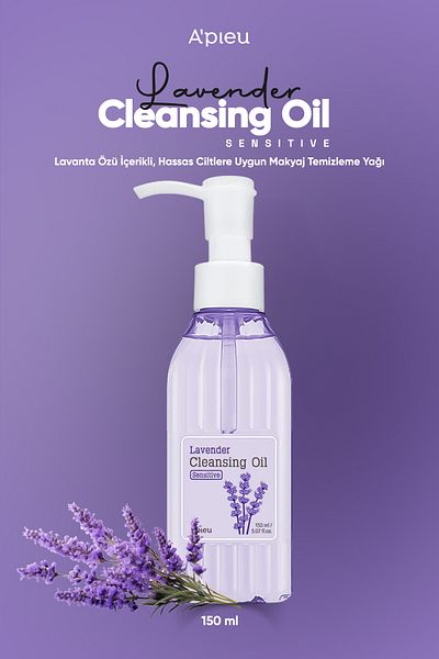 Missha Makeup Remover Oil Suitable for Sensitive Skin Containing Lavender a'Pieu Lavender Cleansing Oil Sensitive