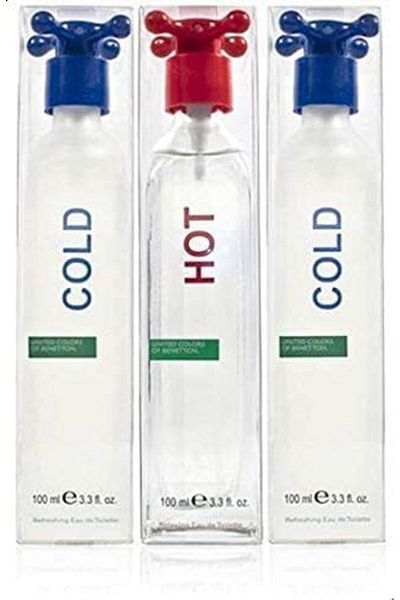 Benetton United Colors of Benetton Hot & Cold 3 Piece Combo Set