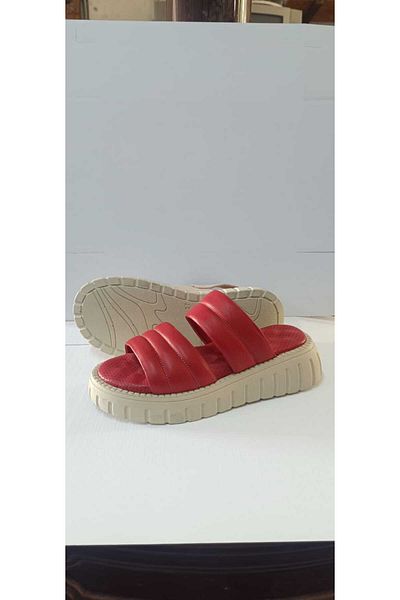 POOMA 2524 Genuine Leather Slippers