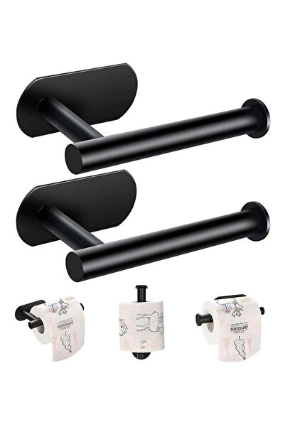 Arabest Toilet Paper Holder Self Adhesive Bathroom Paper Towel Roll Holder Wall Mount
