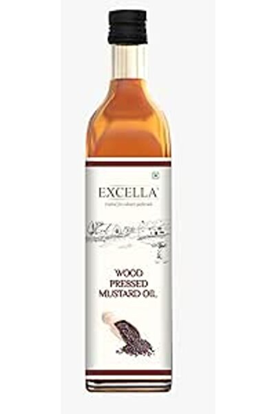 Excella Wood Pressed Premium Raw Pungent Mustard Cooking Oil (1L)