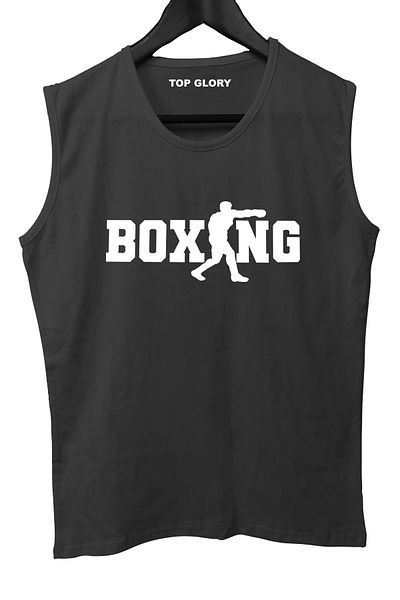 TOP GLORY تي شيرت رياضي بدون أكمام من BoxingPunch، قميص رياضي للياقة البدنية