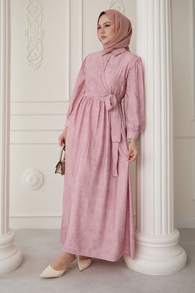 InStyle Cross Tie Powder Dress