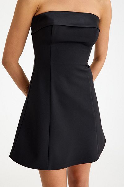 SpringStore Rochie de seara scurta fara bretele