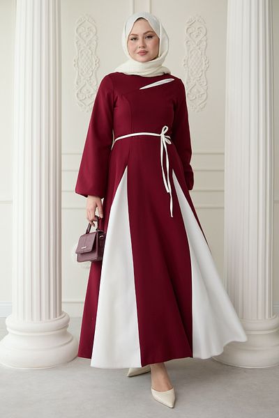 InStyle Rochie roșie Claret de culoare dublă