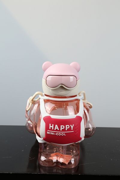 imsaconcept Cute 3D Pattern Water Bottle Bpa Free for Athletes, Campers, Kids 1St Grade Quality