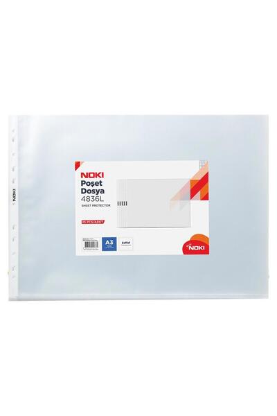 Noki 4836-L Dosar tip pungă A3 90 microni - 25 bucăți