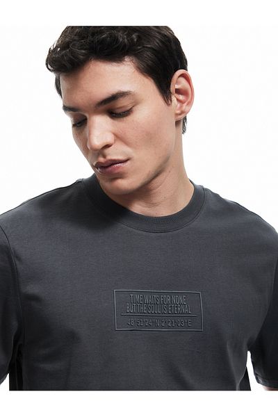 Koton Regular Fit Cotton Crew Neck Short Sleeve Printed T-Shirt