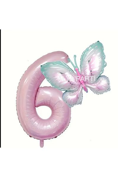 ALYA Σετ γενεθλίων PARTY Figure Foil Balloon Butterfly