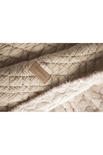 Dantela Cedric Polyester Filled Washable Bedspread - Beige