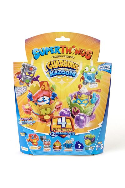 SuperThings Set 4 figurine + 2 Kazoom Jets SuperThings - Gardienii lui Kazoom