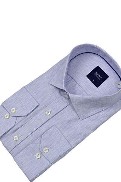 KAMER Чоловіча класична сорочка з довгими рукавами 3744 BGL-ST04392
